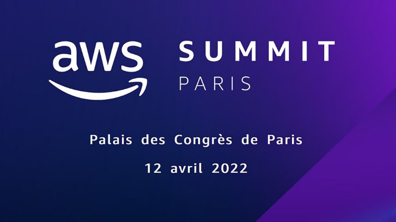 Illustration AWS Summit au palais des Congrès de Paris le 12 Avril 2022