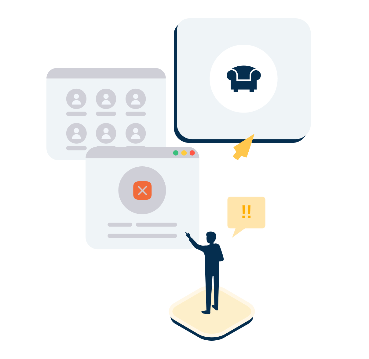 Schema meuble illustration